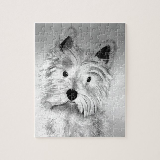 West Highland White Terrier Puzzle (Vertikal)