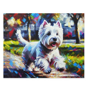 West Highland White Terrier Puzzle: Weißer Westie Puzzle