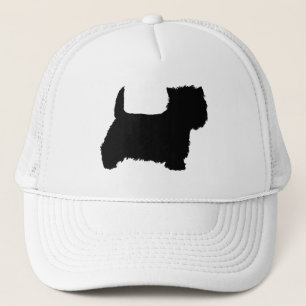 West Highland White Terrier Silhouette Truckerkappe