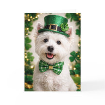West Highland White Terrier St. Patrick’s Day Card