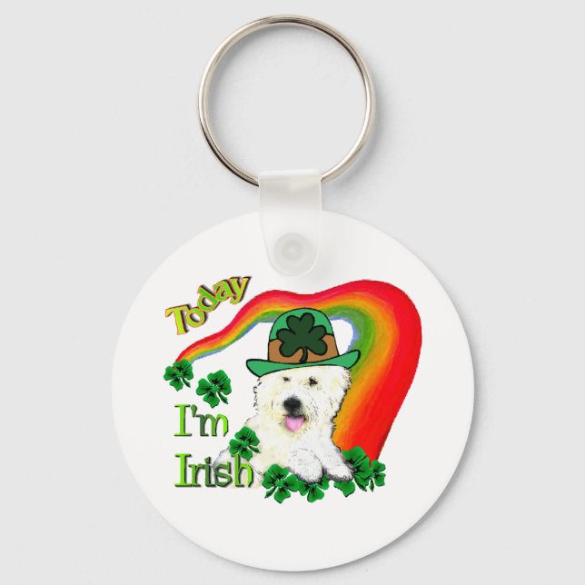 West Highland White Terrier St Pats Schlüsselanhänger (Vorderseite)