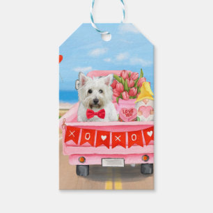 West Highland White Terrier Valentinstag LKW Geschenkanhänger