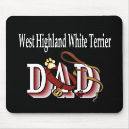 West Highland White Terrier Vater Geschenke Mousepad