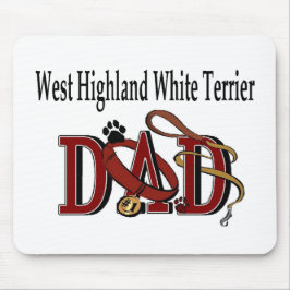 West Highland White Terrier Vater Geschenke Mousepad