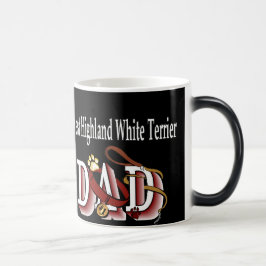 West Highland White Terrier Vater Geschenke Verwandlungstasse