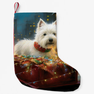 West Highland White Terrier Weihnachtsfest Kleiner Weihnachtsstrumpf