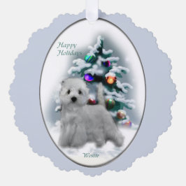 West Highland White Terrier Weihnachtsgeschenke Ornament Karte