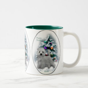 West Highland White Terrier Weihnachtsgeschenke Zweifarbige Tasse