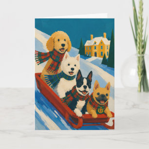 West Highland White Terrier Weihnachtskarte Feiertagskarte