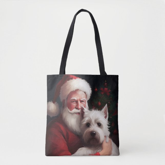 West Highland White Terrier Weihnachtsmann (Vorderseite)