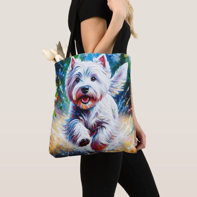 West Highland White Terrier "Westie" Dog Portrait (Von Nahem)