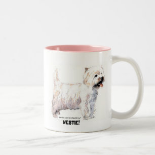 West Highland White Terrier Zweifarbige Tasse