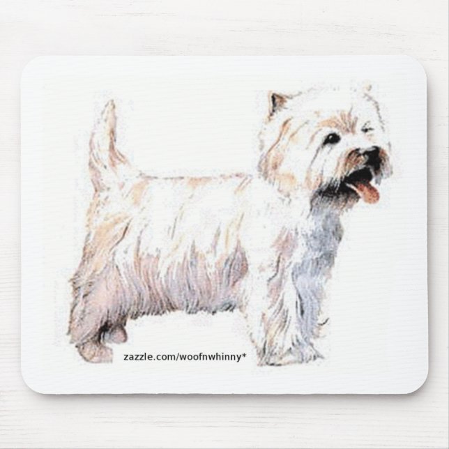 West Highland White Terriers Mousepad (Vorne)