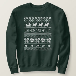 West Highland White Terriers Weihnachtswestie Hund Sweatshirt