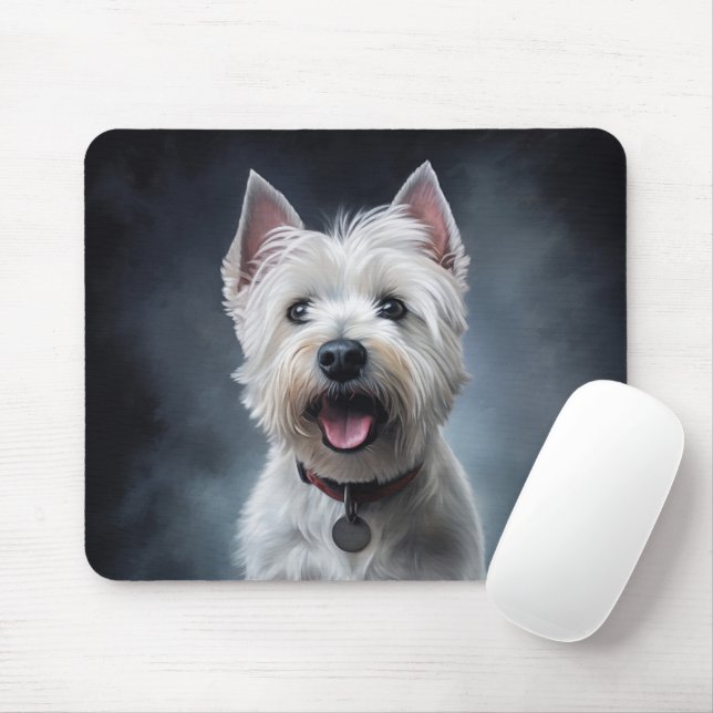 West-Hochland-Weiße Terraine Mousepad (Mit Mouse)