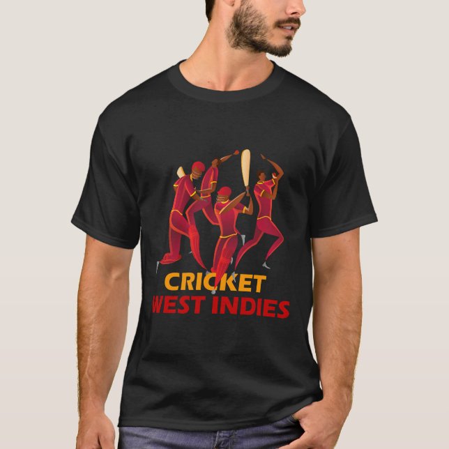 West Indies Cricket 2019 Fan Jersey T - Shirt (Vorderseite)