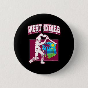 West Indies Cricket Fan Kühler karibischer Cricket Button