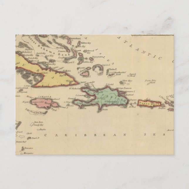West Indies Postkarte (Vorderseite)