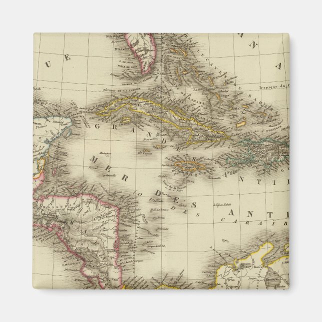 West Indies Zentralamerika Magnet (Vorne)