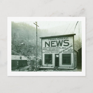 West Kootenay, British Columbia, Kanada Vintage Postkarte