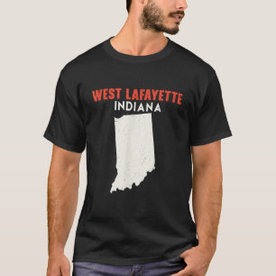 West Lafayette Indiana USA Staat Amerika Reisen T-Shirt