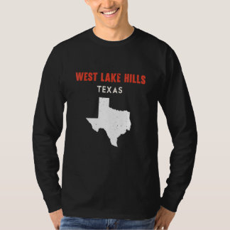 West Lake Hills Texas USA State America Travel Tex T-Shirt
