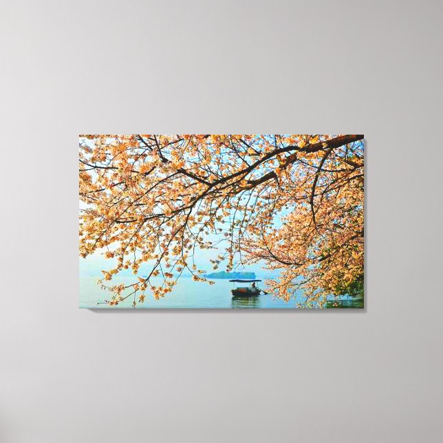 West Lake in Hangzhou, China Stretched Leinwand Pr (Vorderseite)