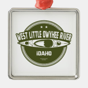 West Little Owyhee River Idaho Kayaking Ornament Aus Metall