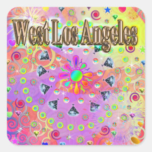 West Los Angeles Lucky Golden Sticker