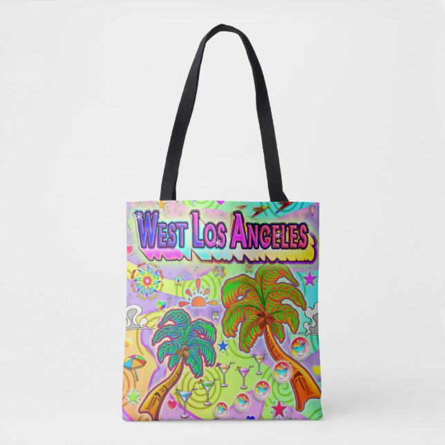 West Los Angeles Urlaub Ziel Tote Tasche (Vorderseite)