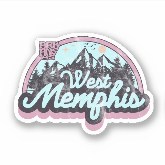 West Memphis, Arkansas Sticker (Vorderseite)