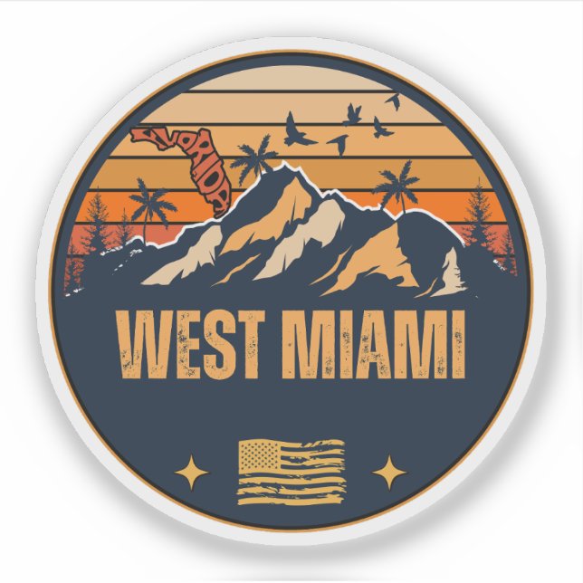 West Miami, Florida Aufkleber (Vorderseite)
