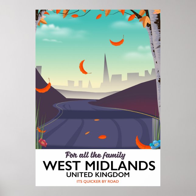 West Midlands, Vereinigtes Königreich Poster (Vorne)