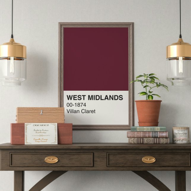 West Midlands Villan Claret - Vollbreite Poster (Von Creator hochgeladen)
