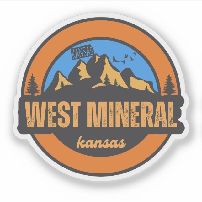 West Mineral, Kansas Aufkleber (Vorderseite)