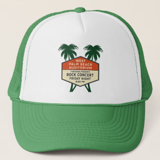 West Palm Beach Auditorium Marquee Concept Hat Truckerkappe