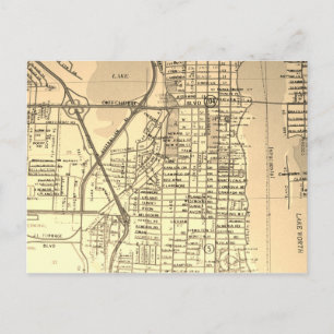 West Palm Beach, FL Vintage Karte