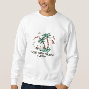 West Palm Beach-Florida-farbener Sonnenuntergang Sweatshirt