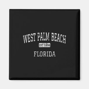 West Palm Beach Florida Fl im Vintage-Stil Magnet