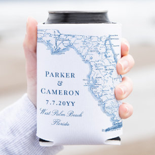 West Palm Beach Florida Karte Elegant Hochzeit Dosenkühler