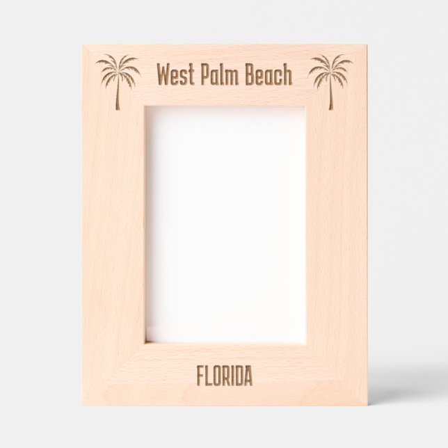 West Palm Beach Florida Laser gravierter Rahmen (Vorderseite)