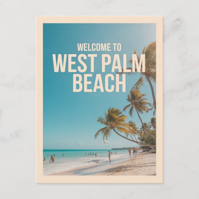 West Palm Beach, Florida Postkarte (Vorderseite)