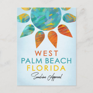West Palm Beach Florida Sunshine Postkarte