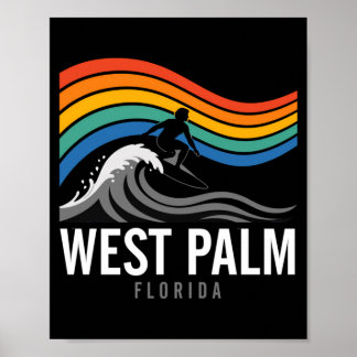 West Palm Beach Florida Surfer Surfen Männer Poster