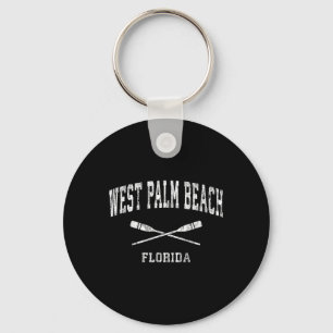 West Palm Beach Florida Vintage Nautilus-Paddel S Schlüsselanhänger