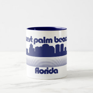 West Palm Beach Florida Zweifarbige Tasse
