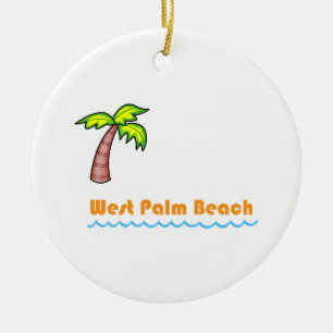West Palm Beach Keramik Ornament