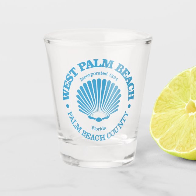 West Palm Beach (Muschel) Schnapsglas (Vorderseite)