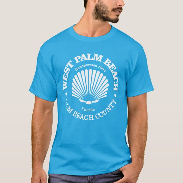 West Palm Beach (Muschel) T-Shirt (Vorderseite)