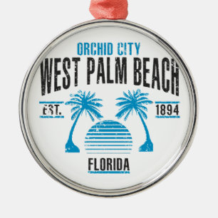 West Palm Beach Ornament Aus Metall